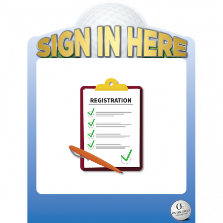 Registration and Check-In - Sponsor Sign