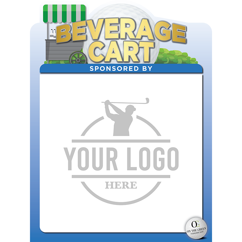 Beverage Cart - Sponsor Sign