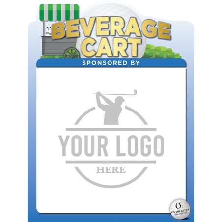 Beverage Cart - Sponsor Sign